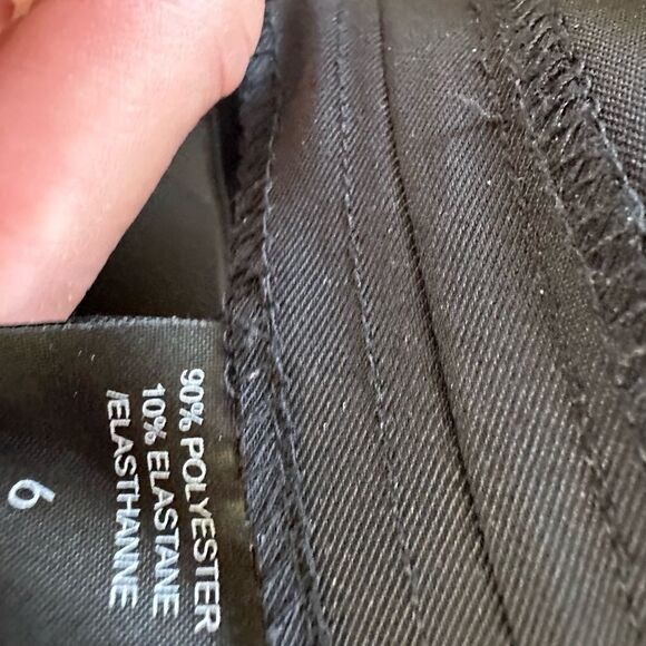 Elie Tahari black techno fabric pants size 6 - Picture 8 of 12